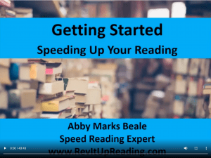 how to increase reading speed