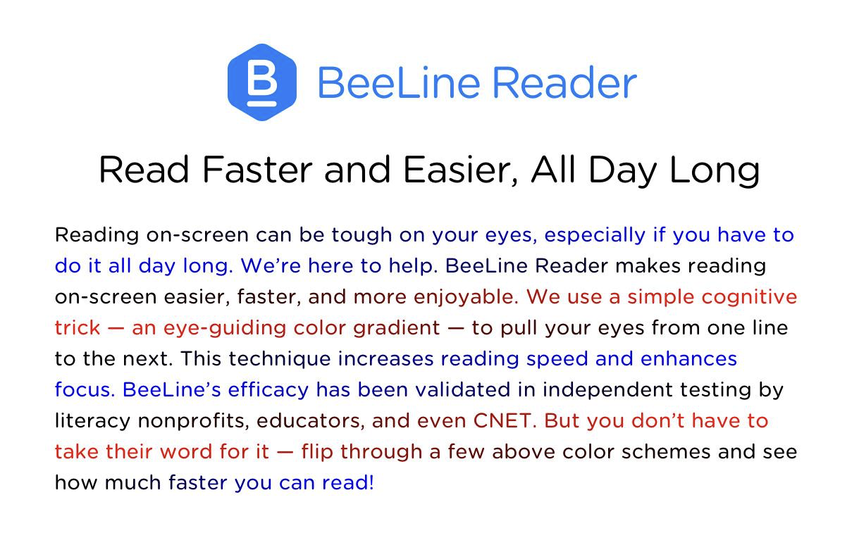 Beeline Reader Sample Text